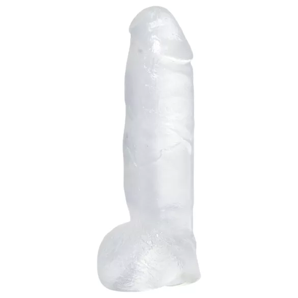 Kristálytiszta - duży dildo - przezroczysty