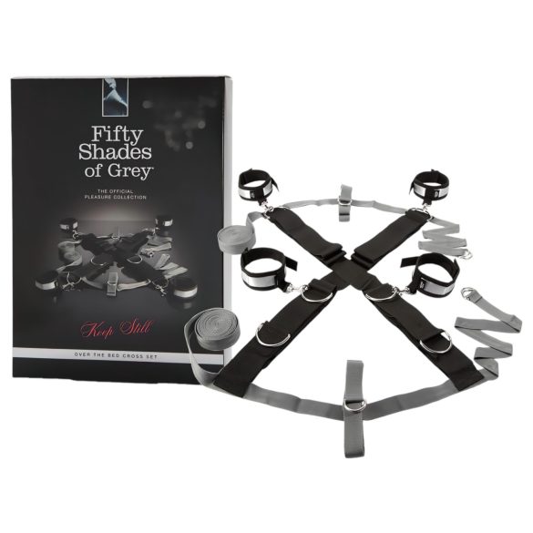 Fifty Shades of Grey - komplet do krępowania - regulowany - szary