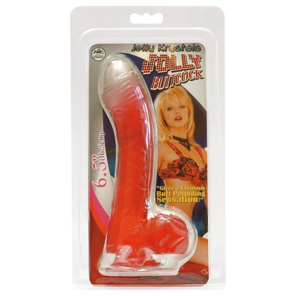 Jolly - dildo realistyczne - 17 cm - czerwony