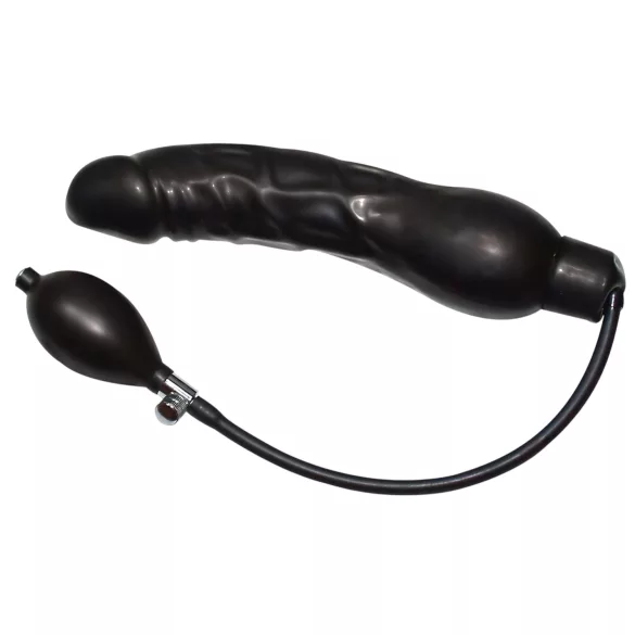 You2Toys - nadmuchiwany dilator analny - lateksowy - czarny - duży