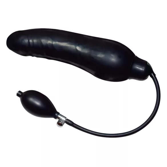 You2Toys - nadmuchiwany dilator analny - lateksowy - czarny - duży