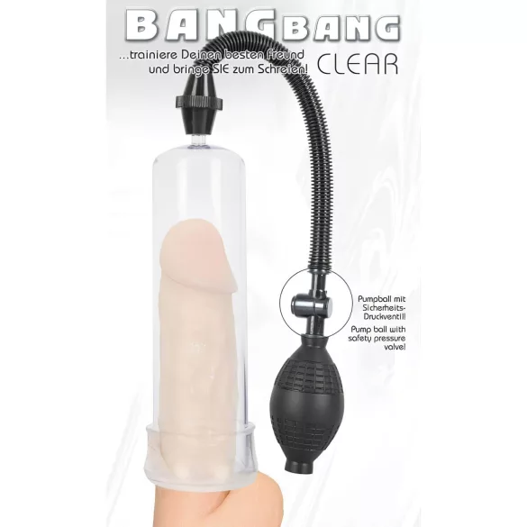 You2Toys - Bang Bang pompka do penisa (przezroczysta)