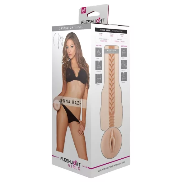 Fleshlight - masturbator męski - realistyczna wagina Jenna Haze - silikon