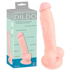   You2Toys - Medical - medyczny silikonowy dildo - naturalny (18 cm)
