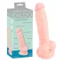 Medical - dildo z silikonu medycznego 18 cm - naturalny