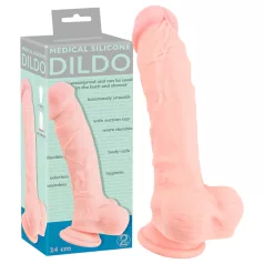   You2Toys - Medical - medyczny silikonowy dildo (24 cm, naturalny)