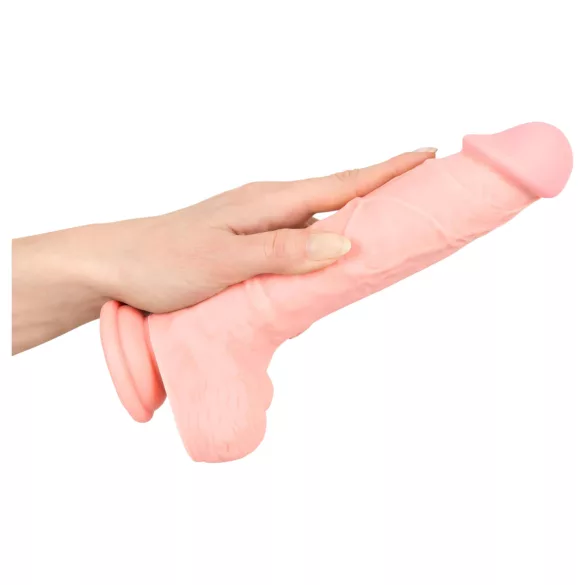 Medical - dildo z silikonu medycznego 24cm - beżowy