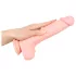 Medical - dildo z silikonu medycznego 24cm - beżowy