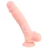 Medical - dildo z silikonu medycznego 24cm - beżowy