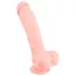 Medical - dildo z silikonu medycznego 24cm - beżowy