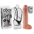 King Cock - strap-on z uprzężą - wydrążony dildo 28 cm