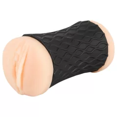   Nature Skin - masturbator waginalno-analny (naturalno‑czarny)