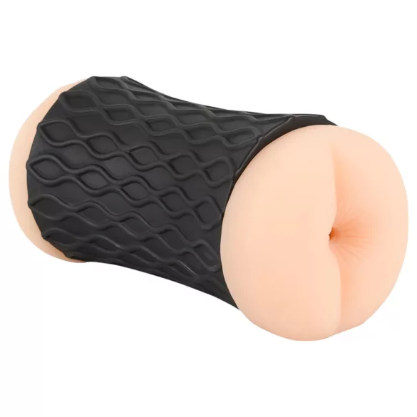 Nature Skin - masturbator wagina i anus - realistyczny silikon cielisty-czarny