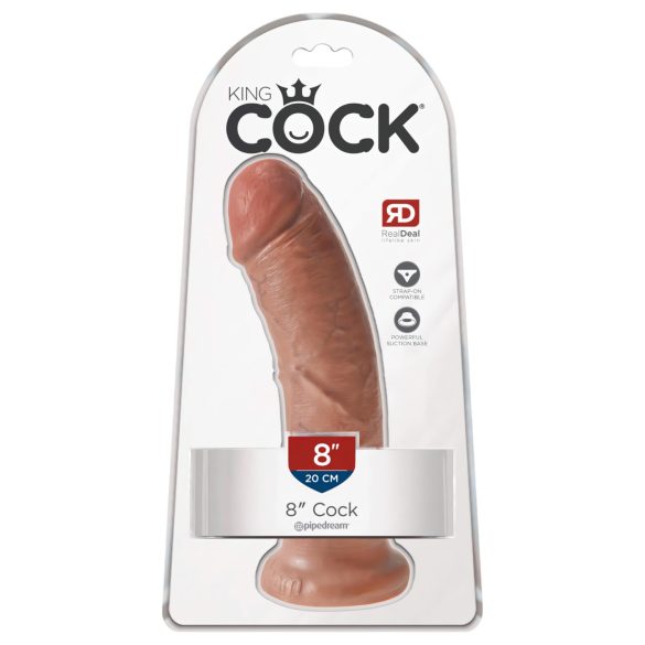 King Cock - dildo realistyczny 20 cm - ciemna skóra