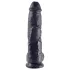 King Cock - dildo realistyczne z jądrami - 25 cm - czarny