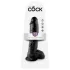 King Cock - dildo realistyczne z jądrami - 25 cm - czarny
