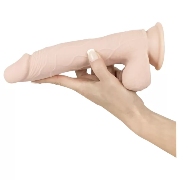 Nature Skin - realistyczny dildo z przyssawką (naturalny, średni)