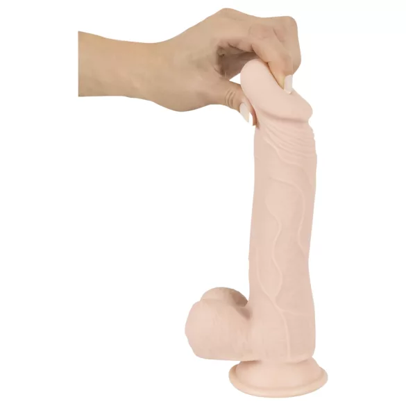 Nature Skin - realistyczny dildo z przyssawką (naturalny, średni)