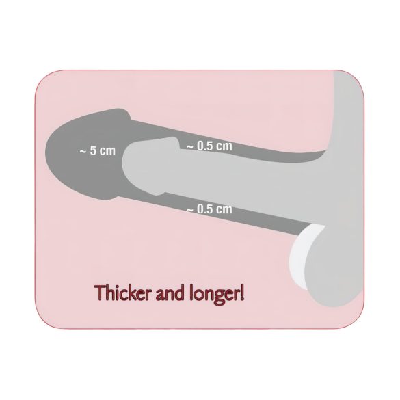 Nature Skin - nakładka na penisa z pierścieniem - przedłużająca