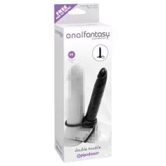   Pipedream Analfantasy Double Trouble - przypinany analny dildo (czarny)