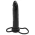 analfantasy - strap-on podwójny dildo analny - silikon czarny