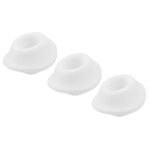 Womanizer Premium S - zestaw wymiennych nakładek ssących - biały - 3 sztuki