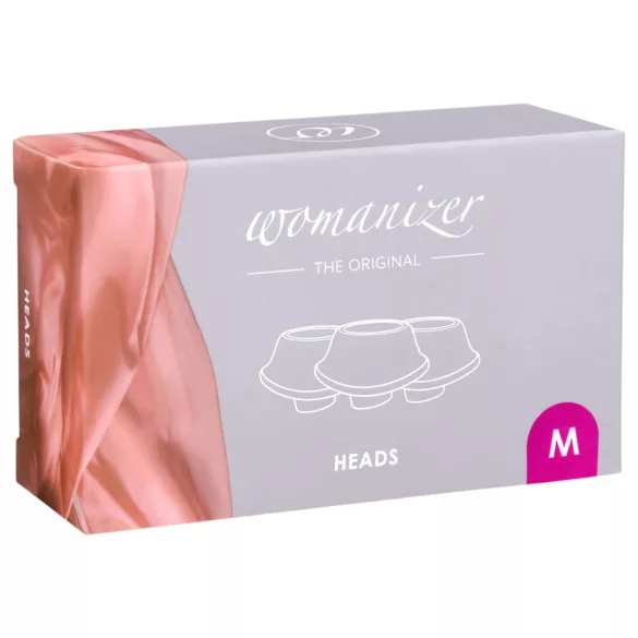 Womanizer Classic M - zestaw końcówek ssących - fioletowe (3 sztuki)