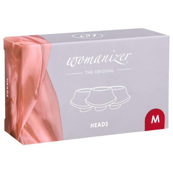 Womanizer Premium M - zestaw dodatkowych nakładek - czerwone - 3 szt.