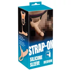   You2Toys - strap-on z dildem - puste wnętrze - kolor naturalny