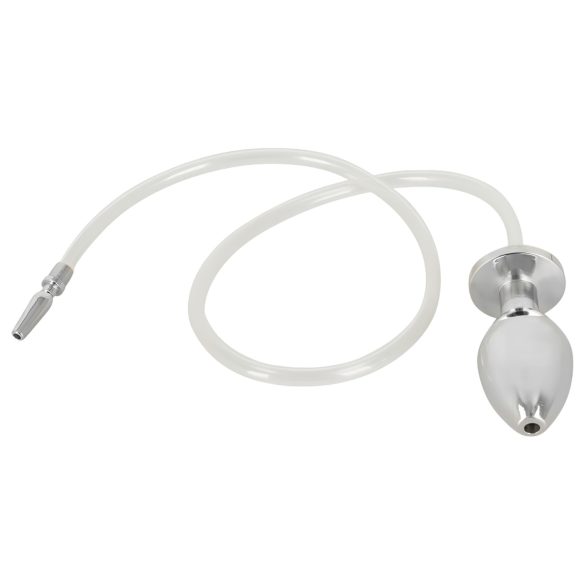 Piss to Ass Plug - korek analny z otworem - z rozszerzaczem cewki moczowej