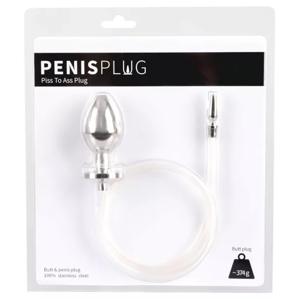 You2Toys - Piss to Ass Plug - pusty korek analny z rozszerzaczem cewki moczowej