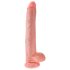 King Cock 14 ogromny dildo (35cm) - naturalny