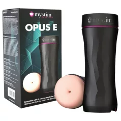   mystim Opus E Anus - elektryczny sztuczny anus masturbator (naturalny‑czarno)