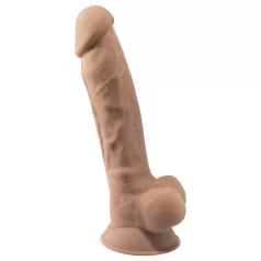 Silexd 7 - dildo z przyssawką - 17,5 cm - naturalny