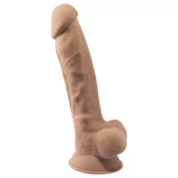 Silexd 7 - dildo z przyssawką - 17,5 cm - naturalny
