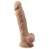 Silexd 7 - dildo z przyssawką - 17,5 cm - naturalny