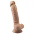 Silexd 7 - dildo z przyssawką - 17,5 cm - naturalny