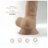 Silexd 7 - dildo z przyssawką - 17,5 cm - naturalny
