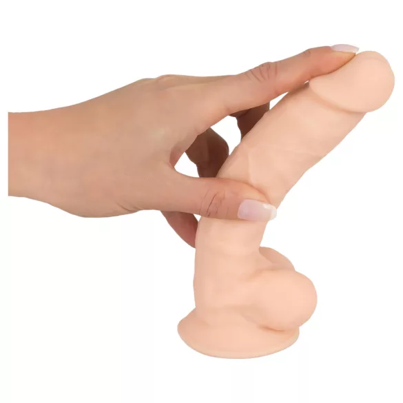 Silexd 7 - dildo z przyssawką - 17,5 cm - naturalny