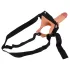 Realistixxx - strap-on - dildo z paskiem, puste w środku - cielisty