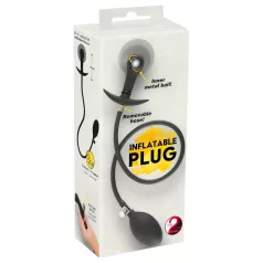 You2Toys - korek analny z kulkami i pompką - czarny
