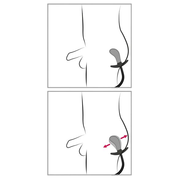 You2Toys - korek analny z kulkami i pompką - czarny