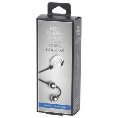   Pięćdziesiąt twarzy Greya Inner Goddess - mini kulki gejszy (srebrne)