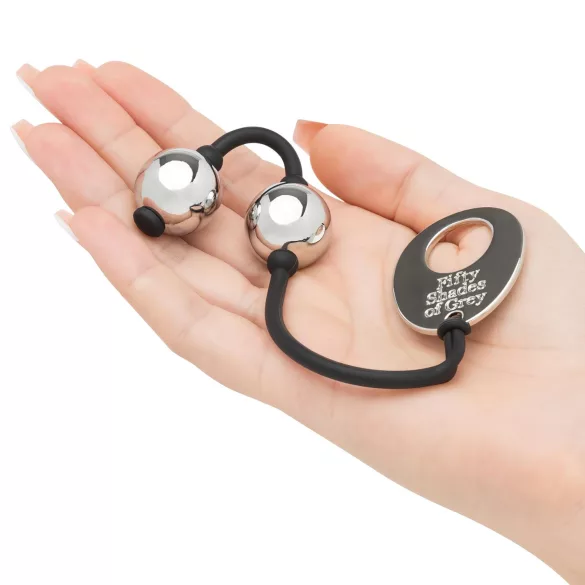 Fifty Shades of Grey - kulki gejszy mini - metalowe srebrne