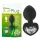 You2Toys - korek analny - z białym kryształem - czarny
