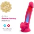 Silexd 7 - dildo z jądrami, na przyssawce - 17,5 cm (różowe)