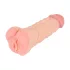 Nature Skin - masturbator i nakładka na penisa 2w1 - realistyczny - beżowy