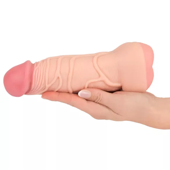 Nature Skin - masturbator i nakładka na penisa 2w1 - realistyczny - beżowy