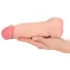 Nature Skin - masturbator i nakładka na penisa 2w1 - realistyczny - beżowy