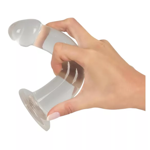 Crystal Clear - zestaw dildo analnych z żołędziem - 3 sztuki - przezroczysty